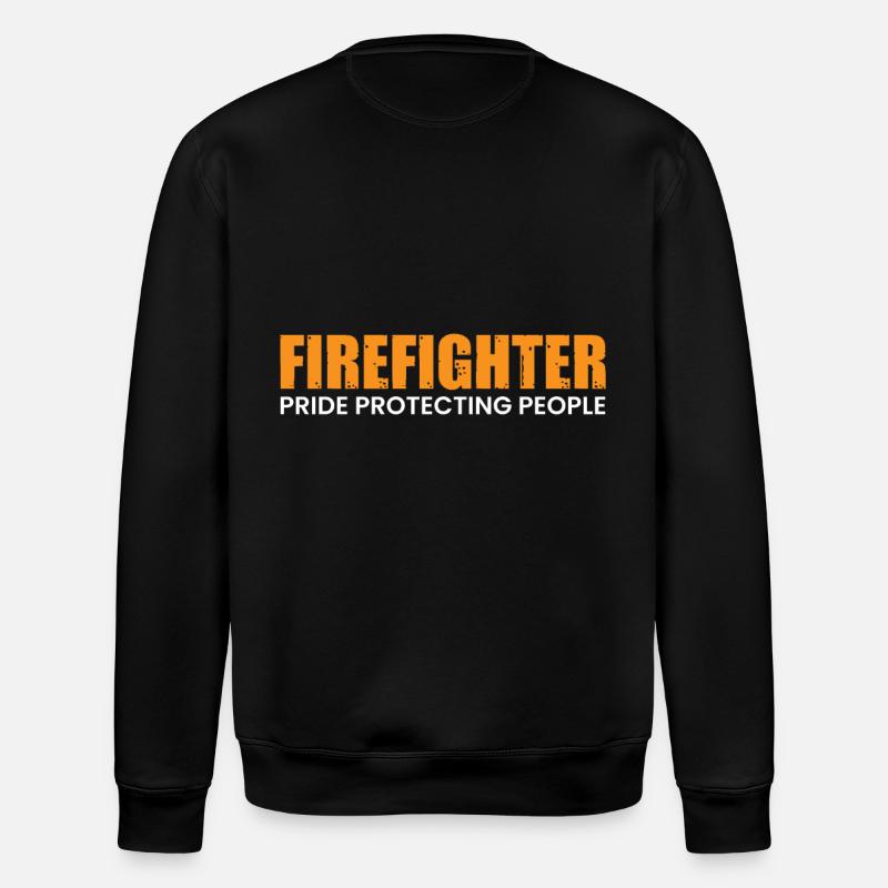 Firefighters Firefighter Firefighters - Stanley/Stella ROLLER Unisex Organic Sweatshirt - black