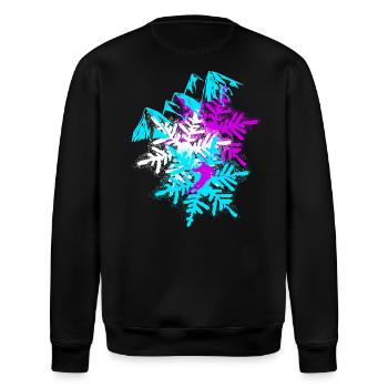 skifahren skifahrer - Stanley/Stella Unisex Bio-Sweatshirt ROLLER - Schwarz - Hinten - Nik (191cm)