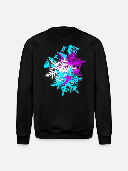 Skiing Skier - Stanley/Stella ROLLER Unisex Organic Sweatshirt - black