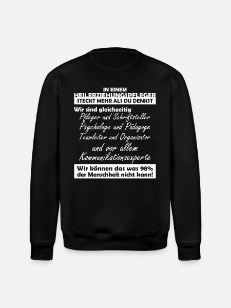 Heilerziehungspfleger - Stanley/Stella Unisex Bio-Sweatshirt ROLLER - Schwarz