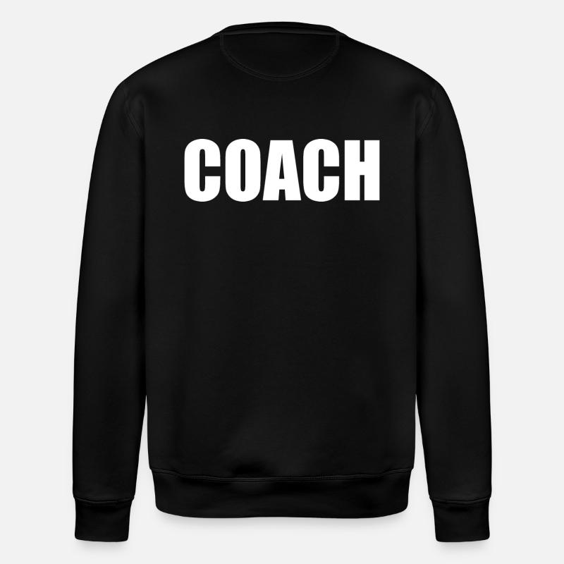 Coach sur le dos - Sweat bio ROLLER Stanley/Stella Unisexe - noir