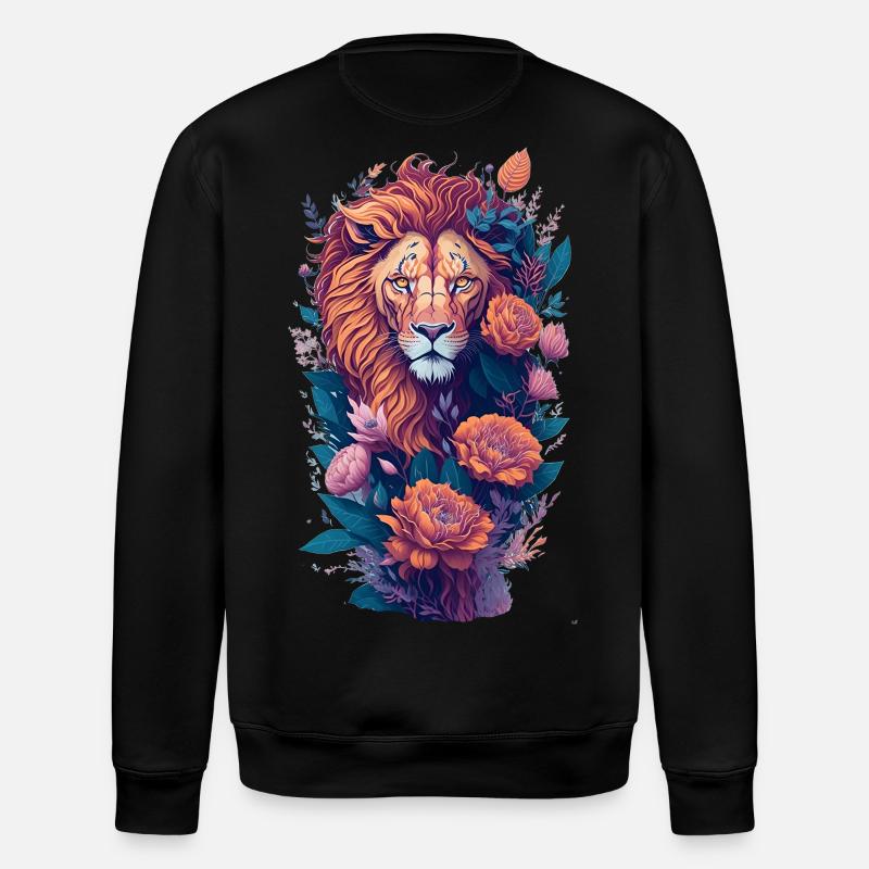 Löwe - Stanley/Stella Unisex Bio-Sweatshirt ROLLER - Schwarz