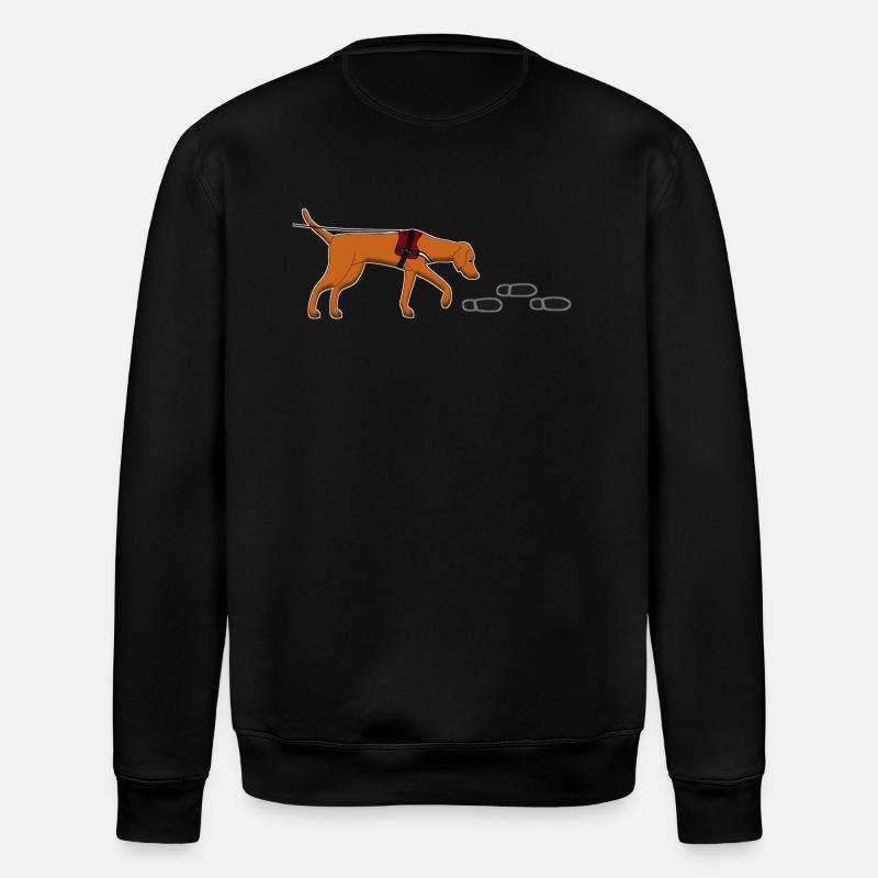 Mantrailing Vizsla - Stanley/Stella Unisex Bio-Sweatshirt ROLLER - Schwarz