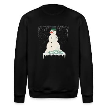 Cooler Winter Schneemann - Stanley/Stella Unisex Bio-Sweatshirt ROLLER - Schwarz - Hinten - Nik (191cm)