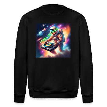 Fühle die Freiheit, I feel so free - Stanley/Stella Unisex Bio-Sweatshirt ROLLER - Schwarz - Hinten - Nik (191cm)