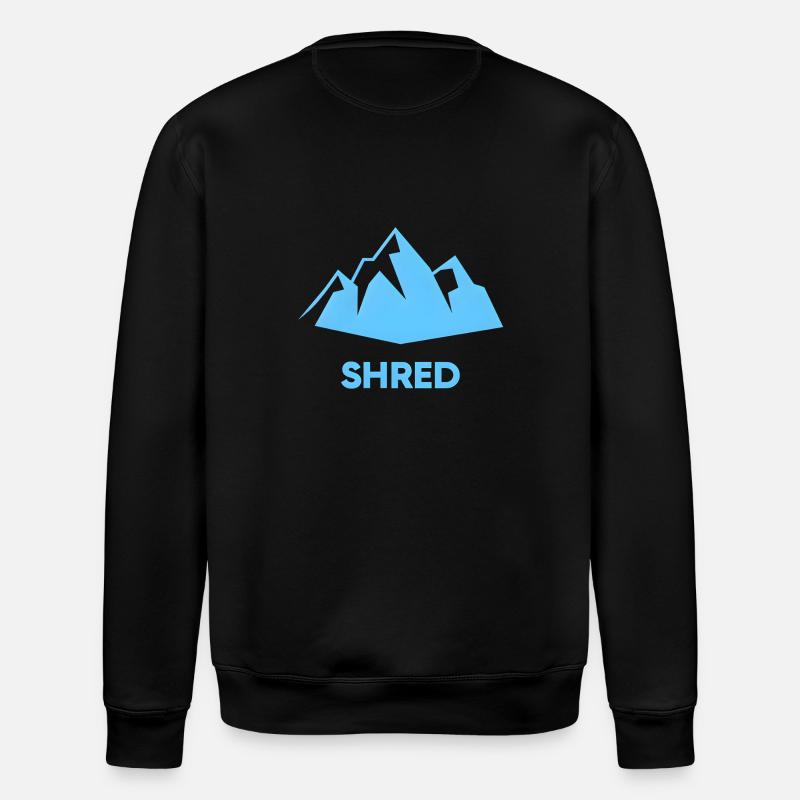 SHRED Mountain - Stanley/Stella Unisex Bio-Sweatshirt ROLLER - Schwarz