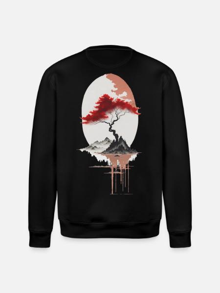 Asian island - Stanley/Stella ROLLER Unisex Organic Sweatshirt - black