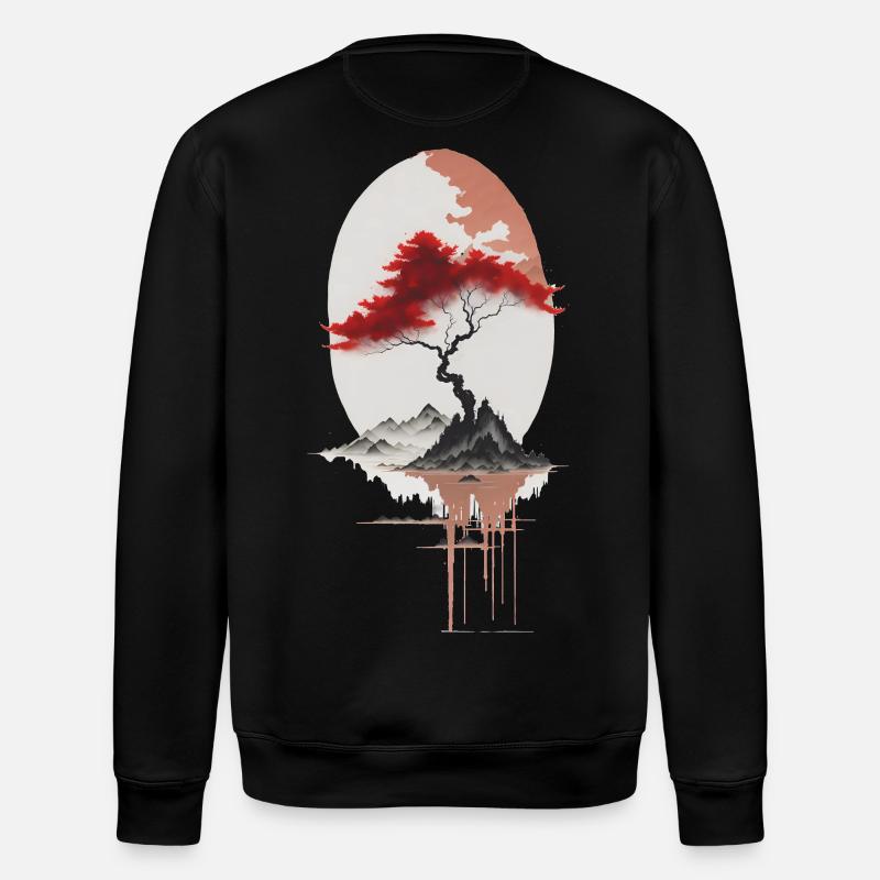 asiatische Insel - Stanley/Stella Unisex Bio-Sweatshirt ROLLER - Schwarz