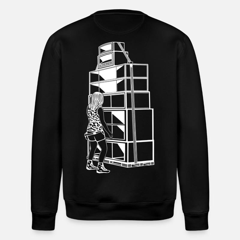 Tekno 23 Soundsystem Girl - Stanley/Stella Unisex Bio-Sweatshirt ROLLER - Schwarz