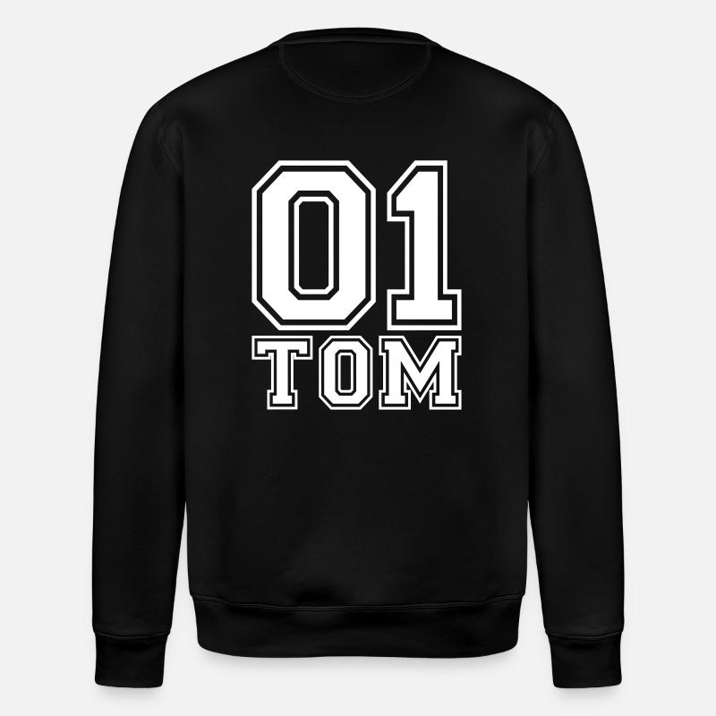 Tom - Name - Stanley/Stella Unisex Bio-Sweatshirt ROLLER - Schwarz