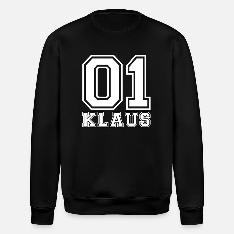 Klaus - Name - Stanley/Stella Unisex Bio-Sweatshirt ROLLER - Schwarz