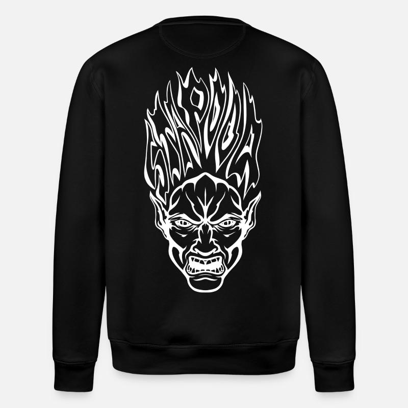 Stapooa dämon1 - Stanley/Stella Unisex Bio-Sweatshirt ROLLER - Schwarz