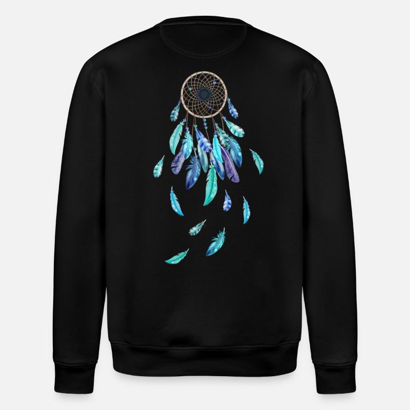 Dreamcatcher rêves bleus - Sweat bio ROLLER Stanley/Stella Unisexe - noir