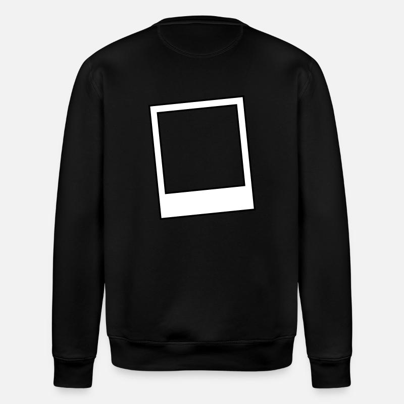style frame background hipster - Stanley/Stella ROLLER Unisex Organic Sweatshirt - black