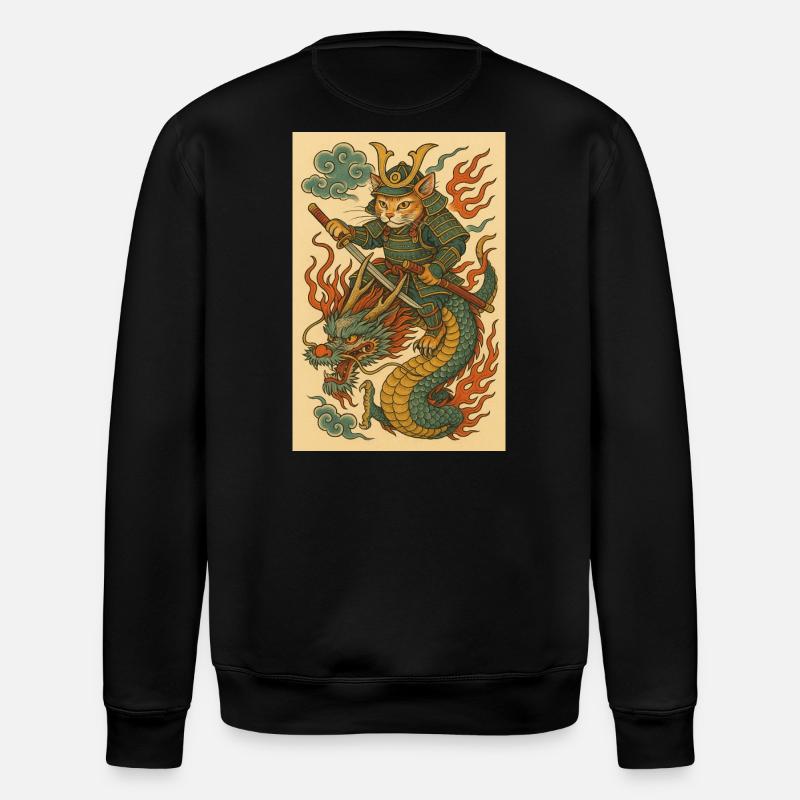 Fantôme d’un guerrier dans Dragon Battle - Sweat bio ROLLER Stanley/Stella Unisexe - noir