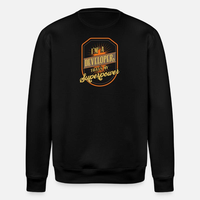 developer - Stanley/Stella ROLLER Unisex Organic Sweatshirt - black