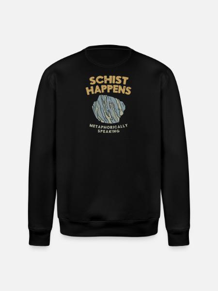 Geology stones geologist saying pun - Stanley/Stella ROLLER Unisex Organic Sweatshirt - black