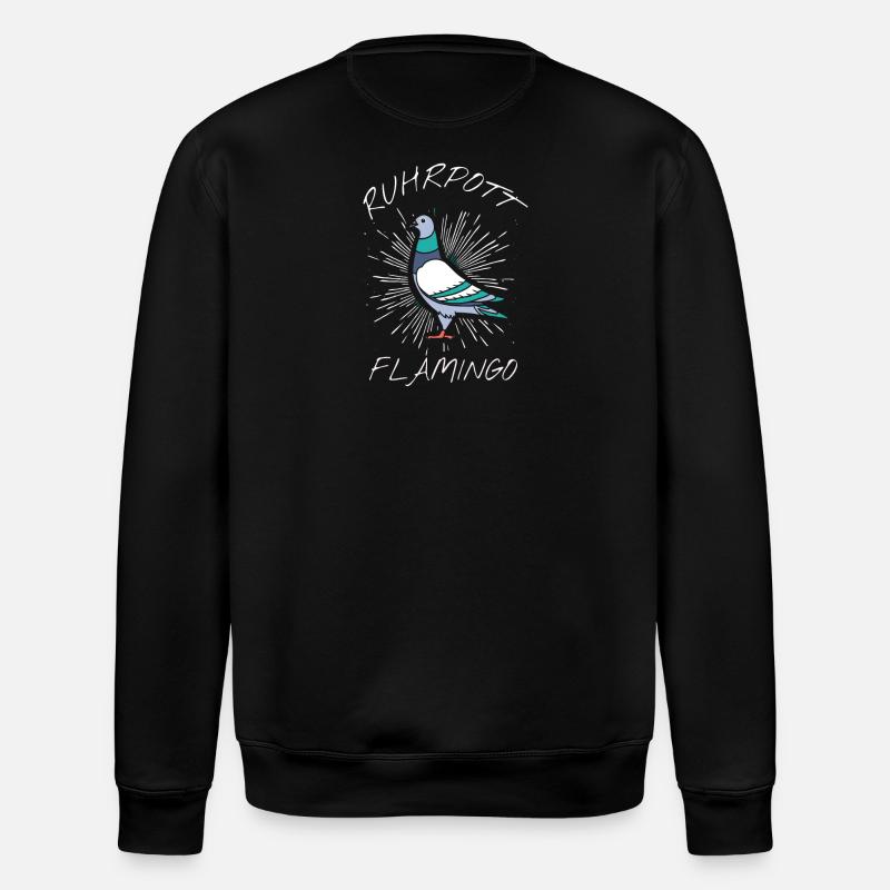 Ruhrpott Flamingo - Stanley/Stella Unisex Bio-Sweatshirt ROLLER - Schwarz