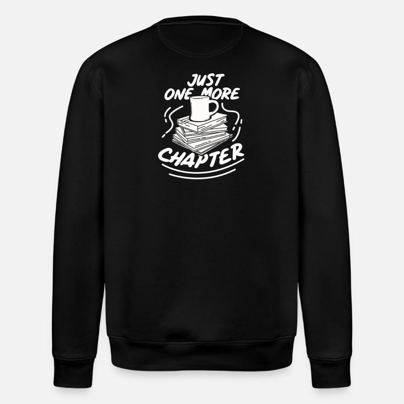 Read books book gift bookshelf - Stanley/Stella ROLLER Unisex Organic Sweatshirt - black