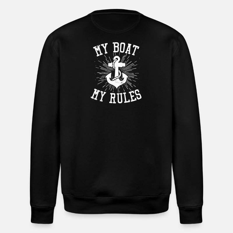 Bateau bateau cadeau capitaine - Sweat bio ROLLER Stanley/Stella Unisexe - noir
