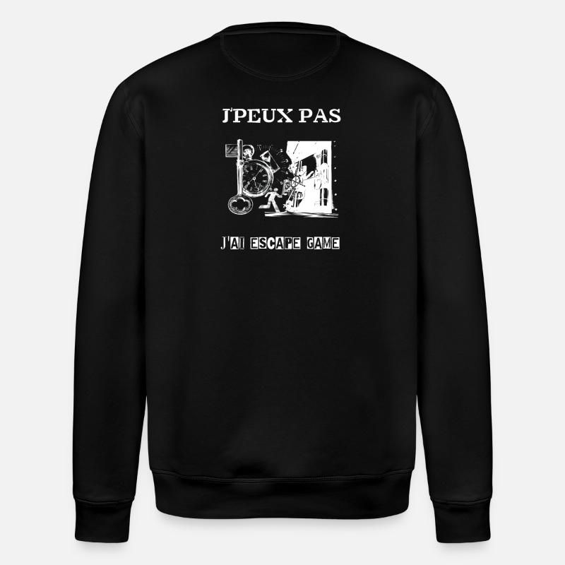 J'peux pas j'ai escape game - Sweat bio ROLLER Stanley/Stella Unisexe - noir