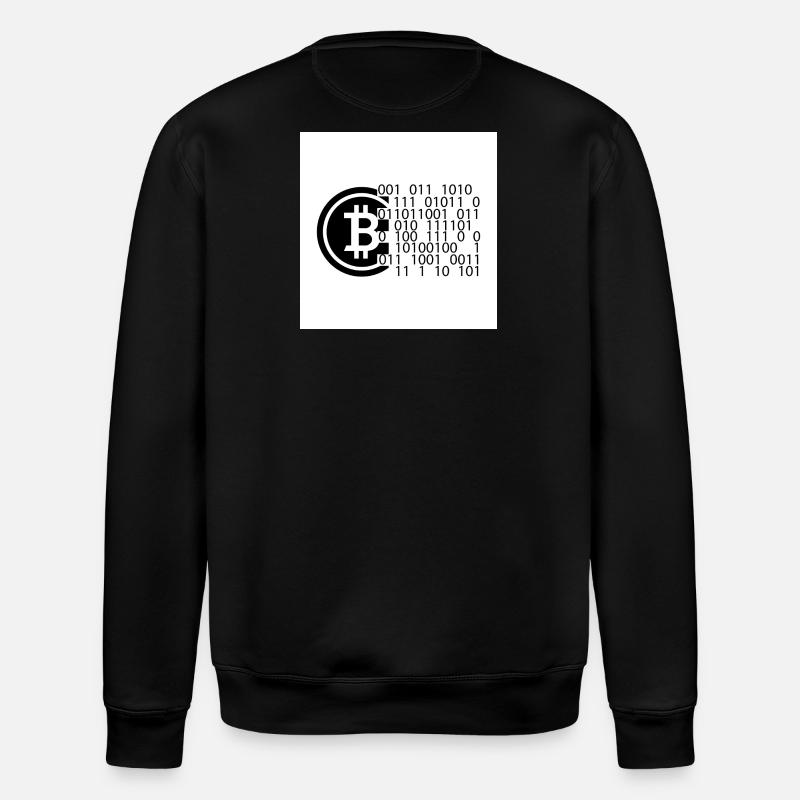 Bitcoin Code - Stanley/Stella Unisex Bio-Sweatshirt ROLLER - Schwarz