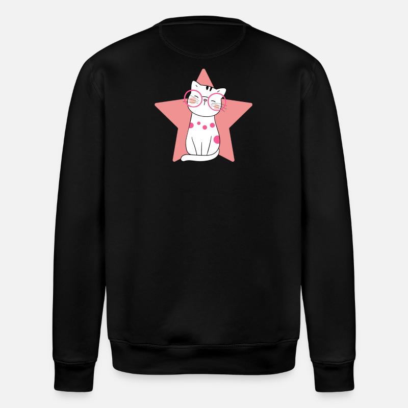 chat, chat mignon, chat domestique - Sweat bio ROLLER Stanley/Stella Unisexe - noir