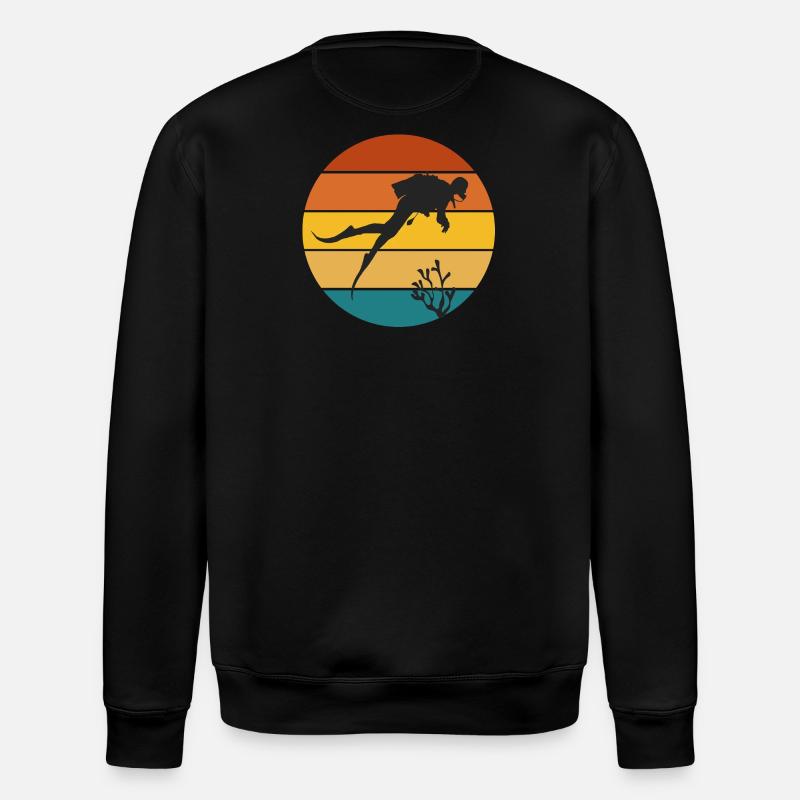 Tauchen, Tauchen - Stanley/Stella Unisex Bio-Sweatshirt ROLLER - Schwarz