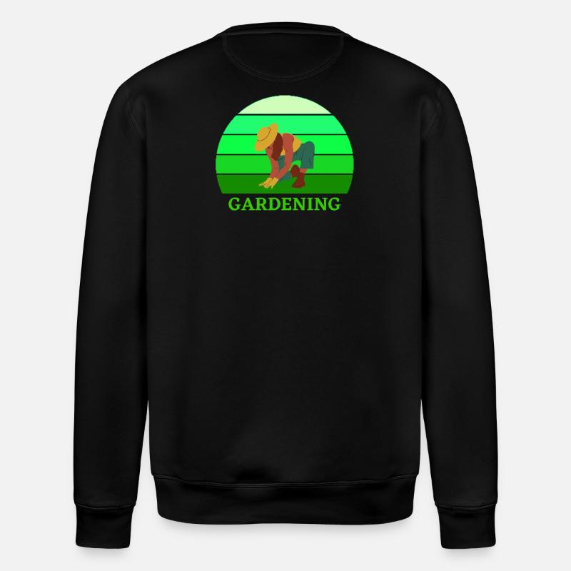 gartenarbeit, gartenarbeit, gartenarbeit, gärtner - Stanley/Stella Unisex Bio-Sweatshirt ROLLER - Schwarz