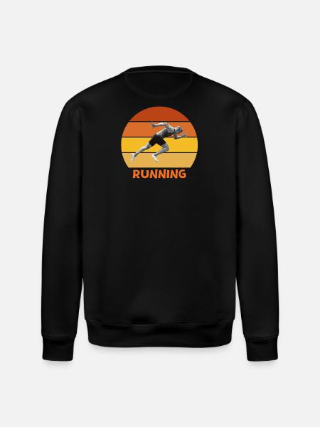 athletics, sprint, running - Stanley/Stella ROLLER Unisex Organic Sweatshirt - black