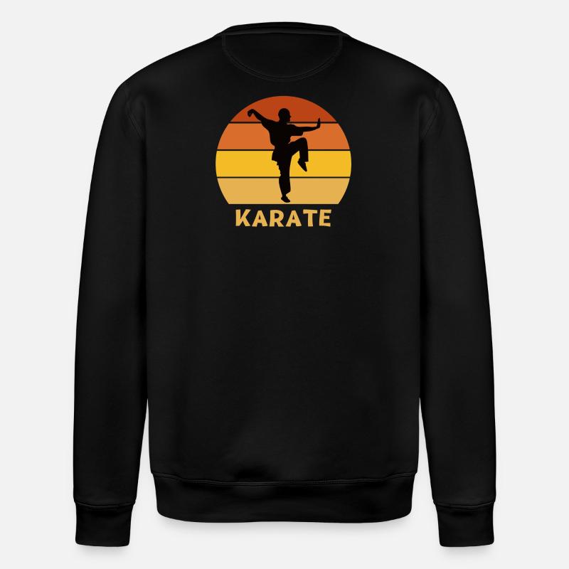 karate, karate fan, do karate - Stanley/Stella ROLLER Unisex Organic Sweatshirt - black