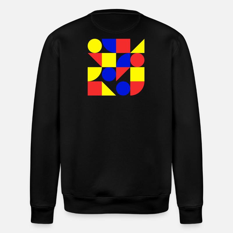 forme, géométrie, art, Bauhaus - Sweat bio ROLLER Stanley/Stella Unisexe - noir