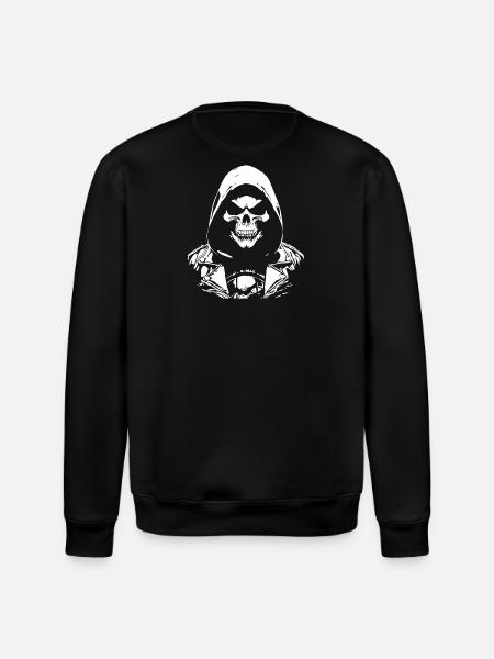 Calavera Rock and Roll - Sudadera ecológica unisex ROLLER de Stanley/Stella - negro