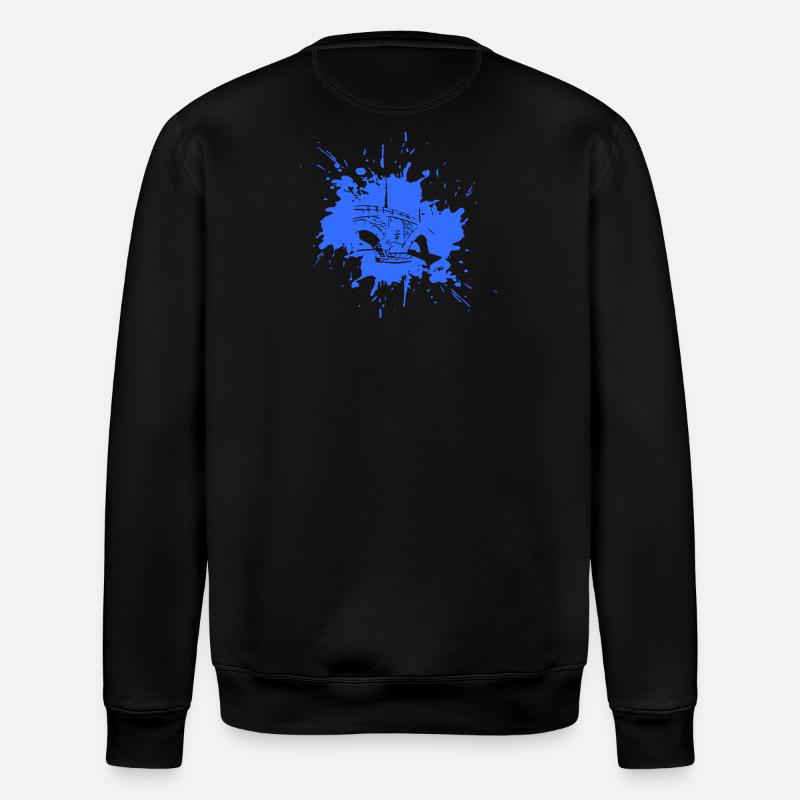 Bridge in a Splash > Vectorgraphic - Stanley/Stella Unisex Bio-Sweatshirt ROLLER - Schwarz