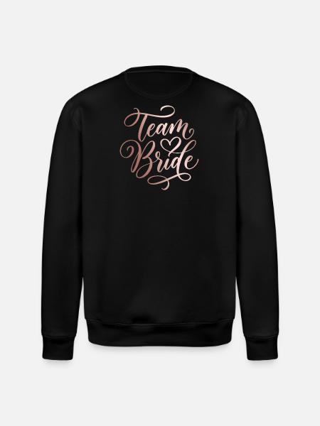 Team Bride Handlettering Bachelor Party - Stanley/Stella ROLLER Unisex Organic Sweatshirt - black