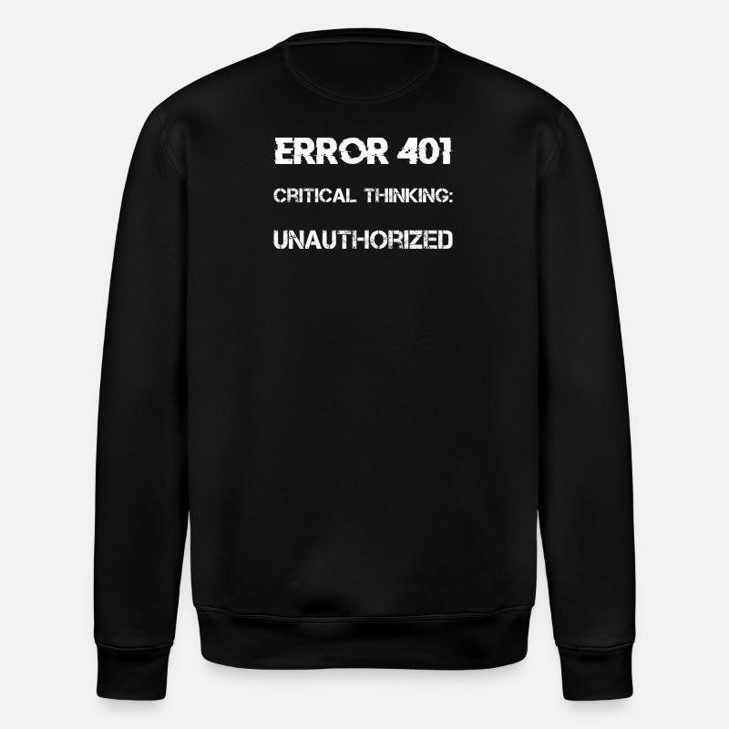 Verschwörungstheorie - Stanley/Stella Unisex Bio-Sweatshirt ROLLER - Schwarz
