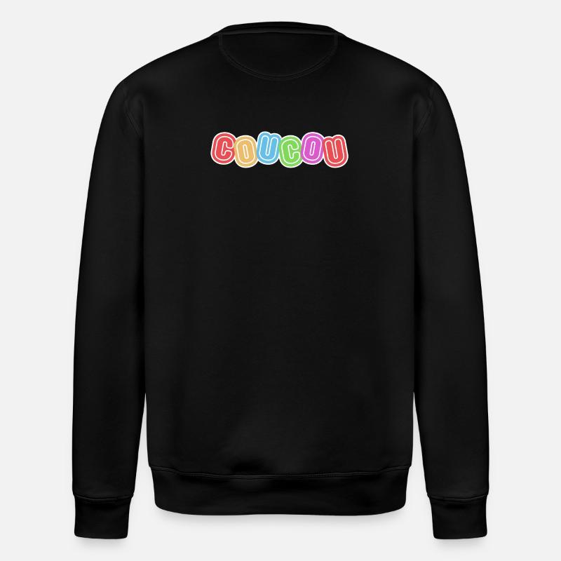 Hallo, hallo, Höflichkeit - Stanley/Stella Unisex Bio-Sweatshirt ROLLER - Schwarz