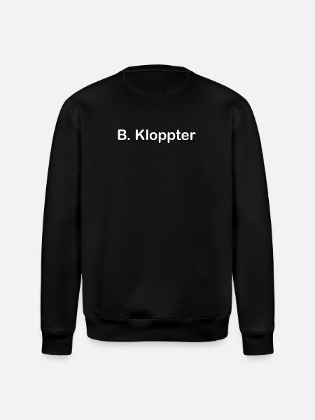 B. Kloppter - Stanley/Stella Unisex Bio-Sweatshirt ROLLER - Schwarz