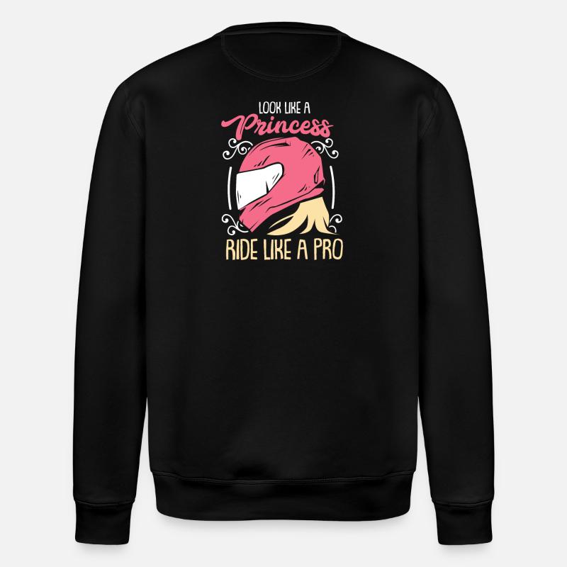 Frauen Motorrad Geschenk - Stanley/Stella Unisex Bio-Sweatshirt ROLLER - Schwarz