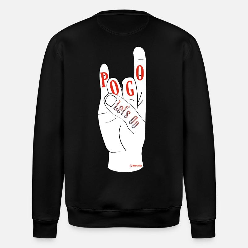 Let’s Go Pogo - Sweat bio ROLLER Stanley/Stella Unisexe - noir