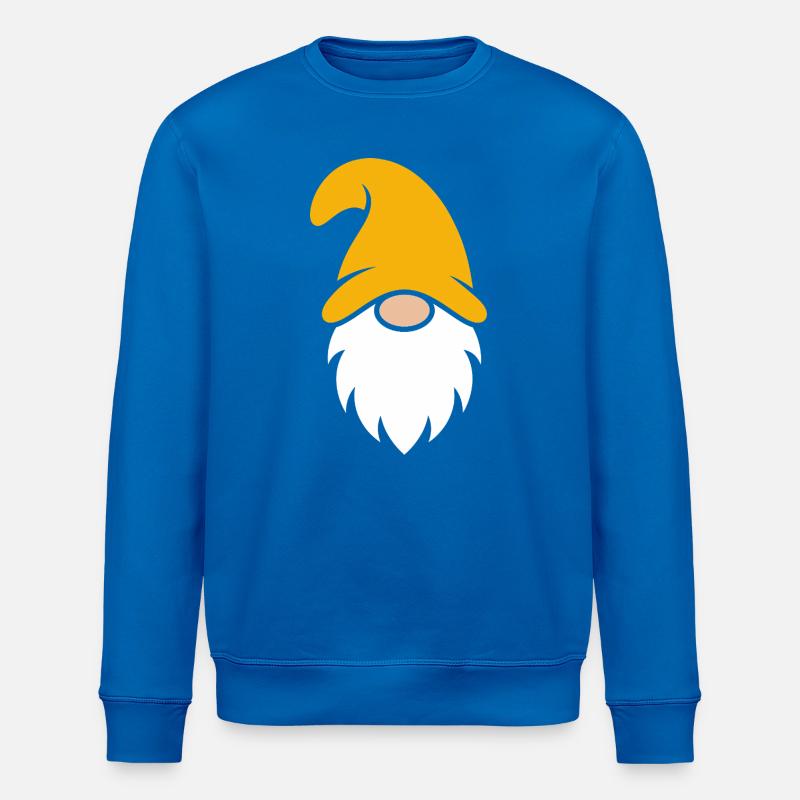 Orange Hut Gnom Illustration - Stanley/Stella Unisex Bio-Sweatshirt ROLLER - Königsblau