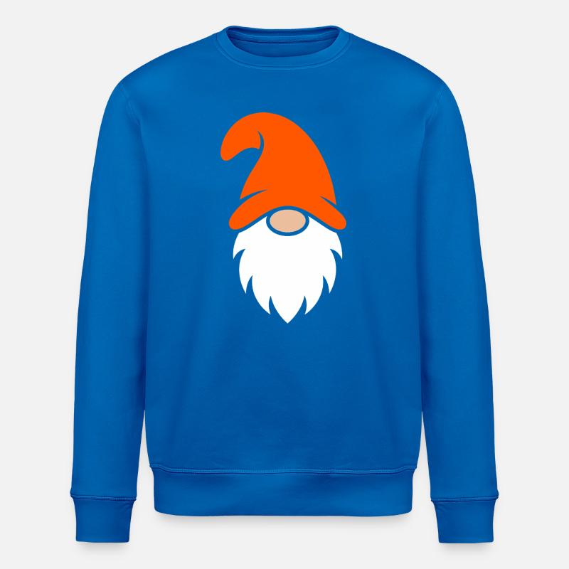 Orange Hut Weihnachtszwerg - Stanley/Stella Unisex Bio-Sweatshirt ROLLER - Königsblau