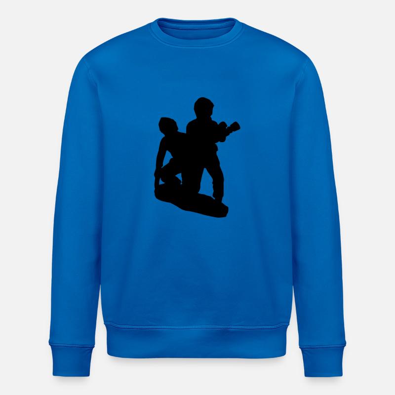 binomial Feuerwehrmann Angriff - Stanley/Stella Unisex Bio-Sweatshirt ROLLER - Königsblau