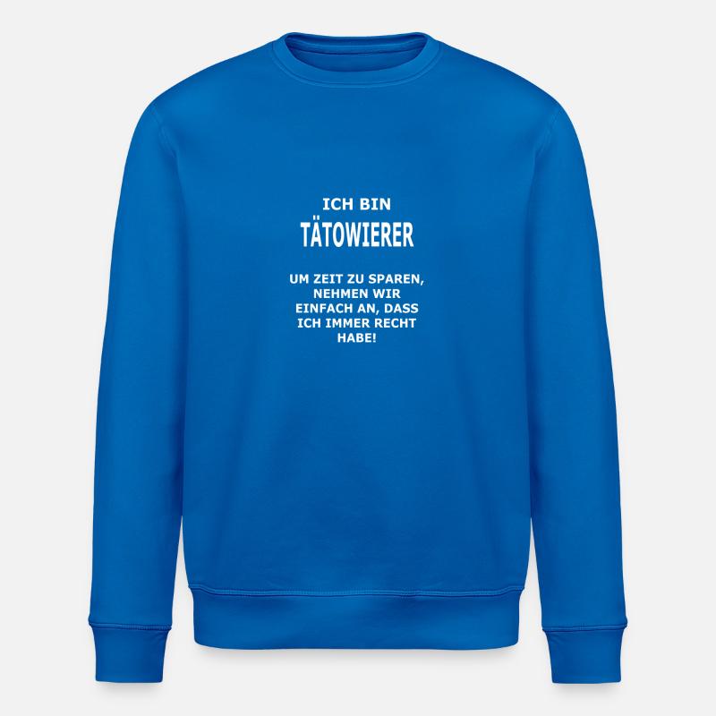 TÄTOWIERER - Stanley/Stella Unisex Bio-Sweatshirt ROLLER - Königsblau