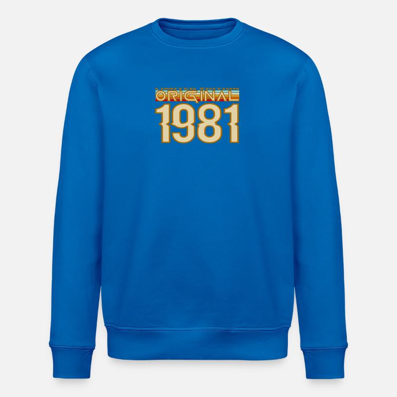 1981 Retro Original - Stanley/Stella Unisex Bio-Sweatshirt ROLLER - Königsblau