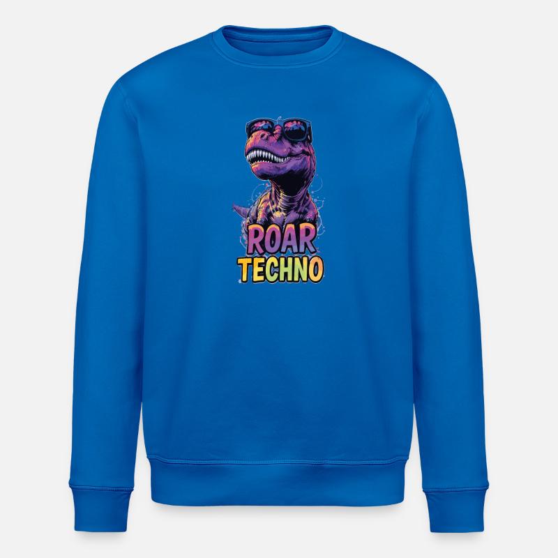 T-Rex - Roar TECHNO - Stanley/Stella Unisex Bio-Sweatshirt ROLLER - Königsblau