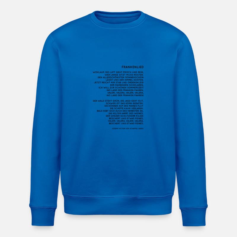 Frankenlied Franken - Stanley/Stella Unisex Bio-Sweatshirt ROLLER - Königsblau