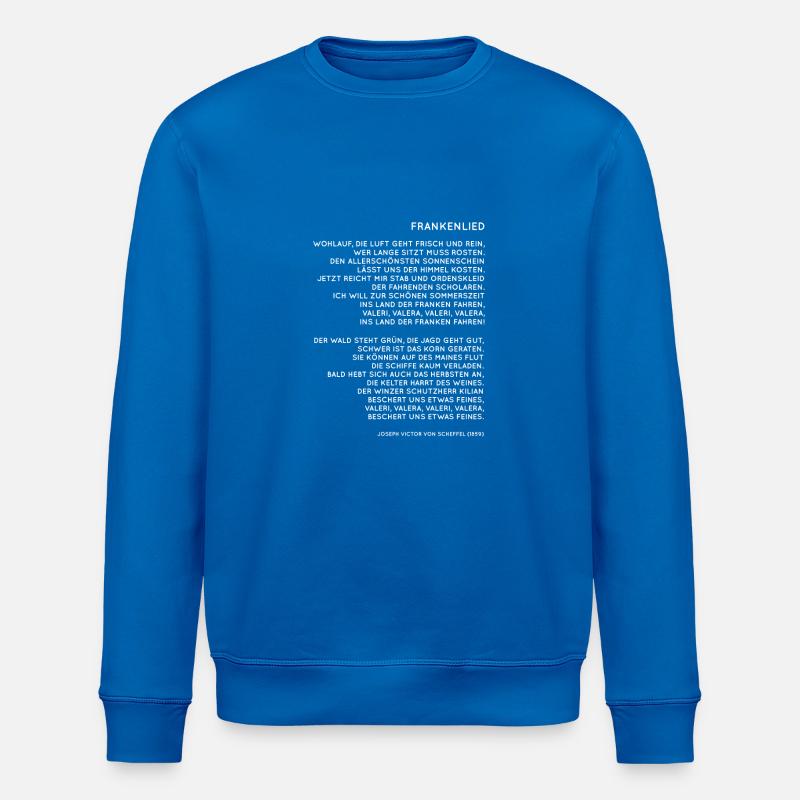 Franken Frankenlied - Stanley/Stella Unisex Bio-Sweatshirt ROLLER - Königsblau