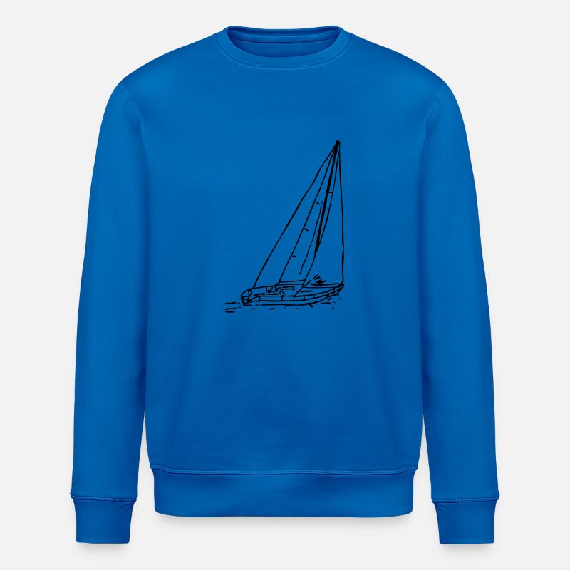 sailboat1 - Stanley/Stella Unisex Bio-Sweatshirt ROLLER - Königsblau