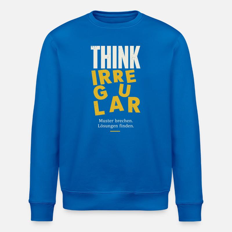 Think Irregular - Stanley/Stella Unisex Bio-Sweatshirt ROLLER - Königsblau